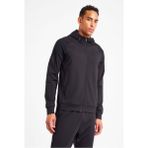 Lescon 25N-1117 Erkek Fermuarlı Kapüşonlu Sweatshirt - Siyah