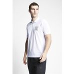 LESCON Beyaz Erkek Kısa Kollu Polo Yaka T-Shirt 23B-1115