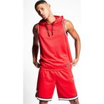 Lescon Erkek Basketbol Kolsuz Sweatshirt - 24b-1056 kirmizi