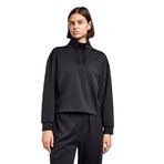 Lescon Kadın Antrenman Yarım Fermuarlı Sweatshirt 25B-2052 25BTBA002052, Siyah, L