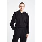 Lescon Kadın Fermuarlı Kapüşonlu Sweatshirt 24N-2103