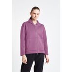 Lescon Kadın Fermuarlı Kapüşonlu Sweatshirt 24N-2126