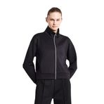LESCON Kadın Fermuarlı Sweatshirt, Siyah, L