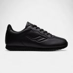 Lescon Neptun 6 Sneakers Spor Ayakkabı Erkek Bağcıklı Düz Taban Tekstil Malzeme ile Şıklık - Siyah