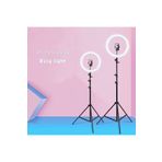 LESGO 12 inç Ring Light Youtuber Tiktok Çekim Tripod Işıklı Telefon Tutucu Makyaj Işığı 2.1 Mt Tripod