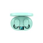 LESGO E6s Bluetooth 5.0 Kablosuz Kulaklık Çift Mikrofonlu Powerbank Kutulu Şarj Kablosu Yeşil