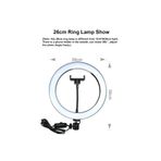 LESGO Ring Light Youtuber Tiktok Çekim Halka Işıklı Telefon Tutucu Makyaj Işığı 10 Inç Telefon Tutucu