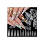 Lesley Yeni Nesil 100 Lü Jel Stiletto Takma Tırnak, Gel Premium