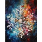 Let It Snow Kış Kar Tanesi 5D Yetişkin Elmas Sanatı, Dekor Tuval için Kendin Yap Elmas Sanat Boyama Kiti 11,7x15,7 inç/30x40 cm