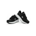 Letao Kadın Üç Cırtlı Siyah Beyaz Kolay Giyim Sneaker Spor Ayakkabı, Siyah-Beyaz, 40