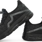 Letao Simba Siyah Erkek Bağsız Rahat Hafif Triko Sneaker Ayakkabı