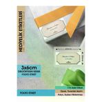 Letbil Reklam ETK00004-3x6 Şekil 2, Kahverengi Zeminli Vintage Etiket - 3X6Cm Dikdörtgen Düz Kesim - 110 Adet Folyo Sticker