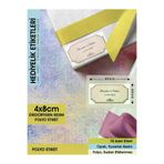 Letbil Reklam ETK00004-4x8 Şekil 2, Kahverengi Zeminli Vintage Etiket - 4X8Cm Dikdörtgen Düz Kesim - 70 Adet Folyo Sticker