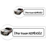 Letbil Reklam Okul Etiketi Kalem, Defter Etiketi, Bmw Defter Etiketi - 222 Adet Folyo Sticker