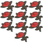 LetCart Kumaş Çıkartmalar Nakış Bez Sticker DIY Yapışkan Dekoratif Giysi Yamalar, Çanta Eşarp Giyim Onarım Dekorasyon, Gül Tasarım