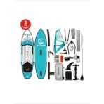 Lethe Boards i-Rocker Yelkenli Rüzgar Sörfü Skatinger 335 x 84 x 15 cm SUP Paddle Board