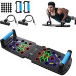 Lethe Boards Push-Up Lastikli Ekranlı Sensör Sayaçlı Şınav Tahtası – Fitness Spor Aleti - Siyah