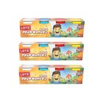 Lets 3'lü Set 4'lü Büyük Boy Oyun Hamuru 4 Renk 460gr