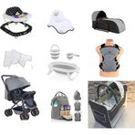 Let's Go Baby Almira Kids Bebek Çeyiz Seti 11 Parça Çift Yön Bebek Arabası Beşik Ana Kucağı Yürüteç Katlanır Küvet