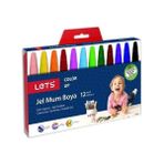 Lets Jel Mum Boya Seti 12 Renk 12 Parça Çocuklar İçin Ergonomik Rahat Tutuşlu Tasarım