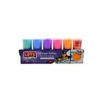 Lets L-5500P Pastel Renkler 6 Renk Parmak Boyası