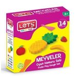 Lets L8596 Meyveler Seti 14 Parça Oyun Hamuru