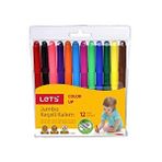 Let's Lets Jumbo Keçeli Boya Kalemi 12 Renk Çok Renkli
