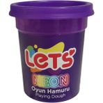 Lets Oyun Hamuru Tek Renk Neon Mor 110 Gram