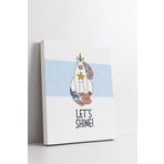 Let's Shine | Unicorn Tasarımlı Bebek Odasına Özel Tablo 30x40 cm
