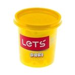 Lets Tek Renk Oyun Hamuru Neon Sarı 150 Gram