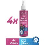 letsClean Profesyonel Leke Çıkarıcı Sprey Zorlu Lekeler İçin Güçlü Temizlik - 4x200 ml - 800 ml