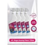 letsClean Profesyonel Leke Çıkarıcı Sprey Zorlu Lekeler İçin Güçlü Temizlik - 4x750 ml - 3 lt