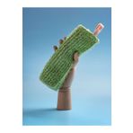 LET'SCRUB Süper Esnek Yeşil Banyo Lifi Tüm Cilt Tiplerine Uygun Duş Lifi Unisex 20x30 Cm