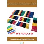 Letsii 164 Parça Isıyla Daralan Kablo Koruyucu Makaron Seti