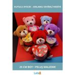 Letsii 25 cm Peluş Ayıcık Hediyelik Kutulu Sevimli Peluş Oyuncak
