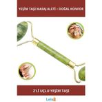 Letsii 2'li Yeşim Taşı Yüz Masaj Aleti Doğal Güzellik Aracı
