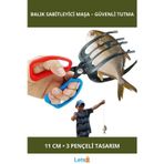 Letsii 3 Pençeli Ergonomik Balık Sabitleyici Maşa 11 cm