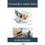Letsii 3D Metal Araba Vites Anahtarlık Şık ve Fonksiyonel