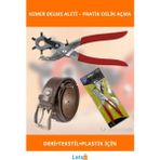 Letsii 6 Uçlu Metal Kemer Delme Pensesi - Çok Renkli