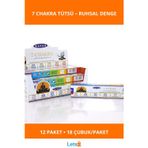 Letsii 7 Chakra Aromaterapi Tütsü Seti 1 Kutuda 12 Paket 216 Adet