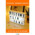 Letsii A5 Led Işıklı Yazı Panosu Lightbox Tasarım Ürün