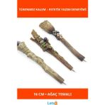 Letsii Ağaç Temalı Dayanıklı Polyester Tükenmez Kalem 16 cm - Çok Renkli