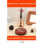 Letsii Ahşap Görünümlü Ud Müzik Kutusu Döner Standlı