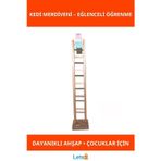 Letsii Ahşap Kedi Merdiveni Oyuncak Eğlenceli ve Öğretici