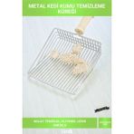 Letsii Ahşap Saplı Metal Kedi Kumu Temizleme Küreği - Renkli