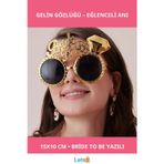 Letsii Altın Renk Bride To Be Yazılı Gelin Gözlüğü