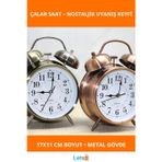Letsii Antik Metal Klasik Çalar Saat 17x11 cm