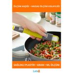 Letsii Ayarlanabilir Plastik Ölçüm Kaşığı Gram ve Mililitre Ölçüm Yapabilen Ergonomik Mutfak Aracı