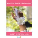 Letsii Bride to Be Nedime Gelin Bilekliği 10 Adet Beyaz Pembe Altın Şık Tasarım