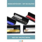 Letsii Büyük Boy Metal Mızıka 18x3 cm Ses Aleti